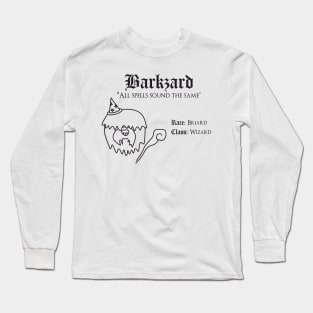 RPG Dog Class - Wizard (Barkzard) Long Sleeve T-Shirt